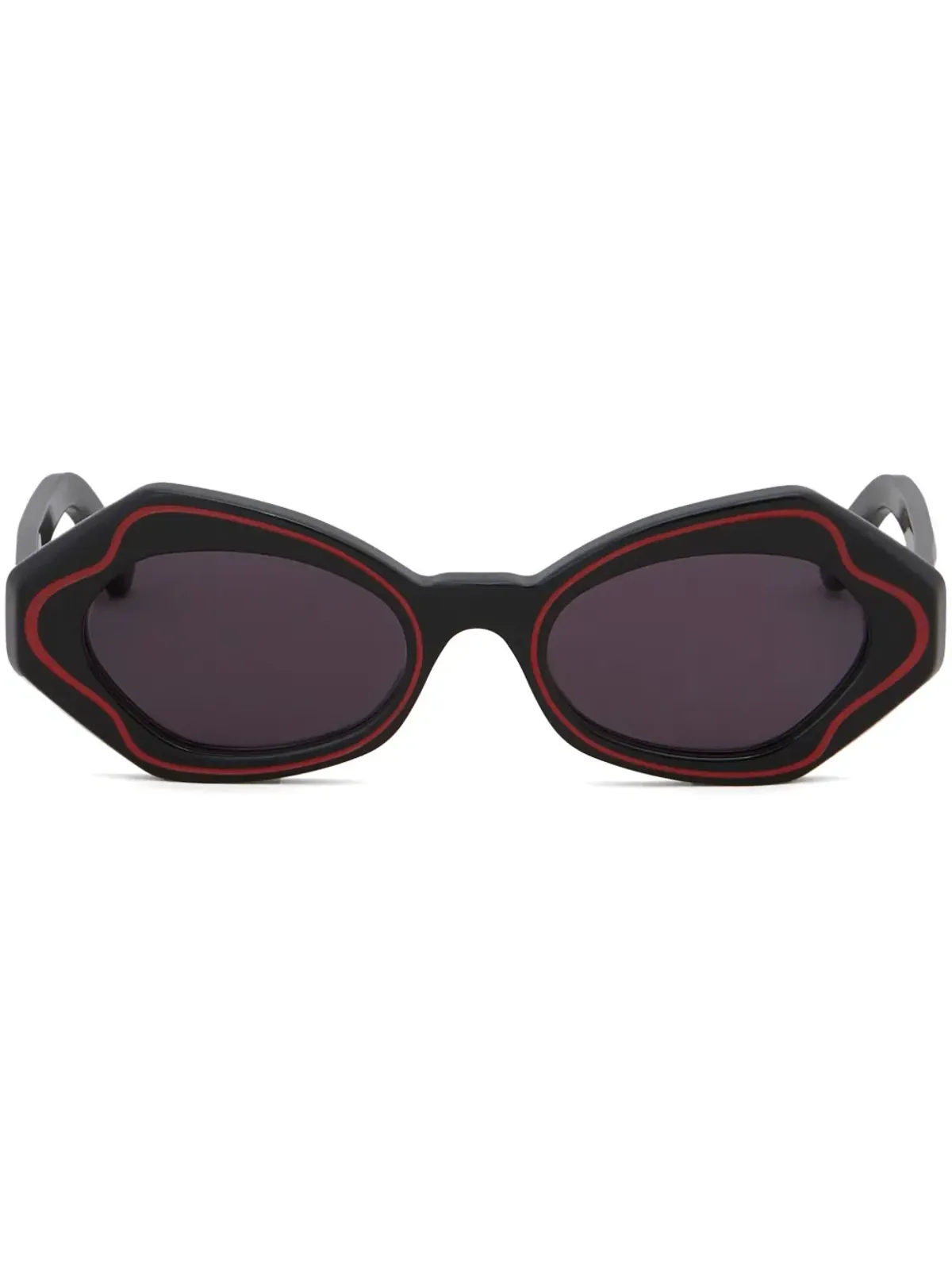 Marni Eyewear 幾何学フレームのティントサングラス - 画像1