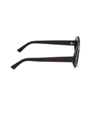 Marni Eyewear 幾何学フレームのティントサングラス - サムネイル3