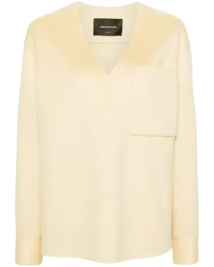 Fabiana Filippi V-neck カシミヤセーター イエロー - サムネイル1