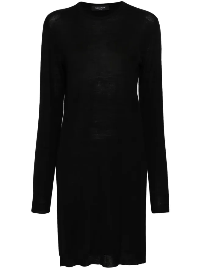Fabiana Filippi Fabiana Filippi ニットウールワンピース ブラックの商品画像