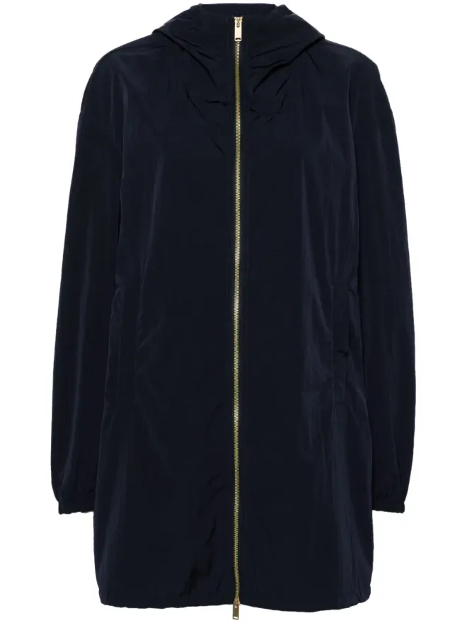 Fabiana Filippi Fabiana Filippi しわ加工のフード付きパーカコート - ブルーの商品画像