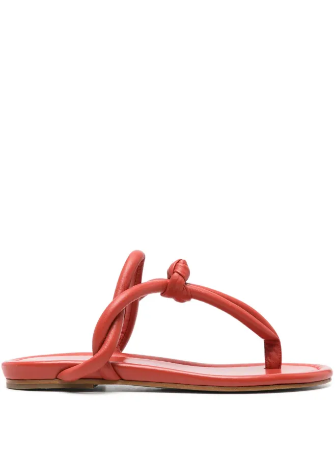 Fabiana Filippi Fabiana Filippi パディッド トングストラップ サンダル - レッドの商品画像