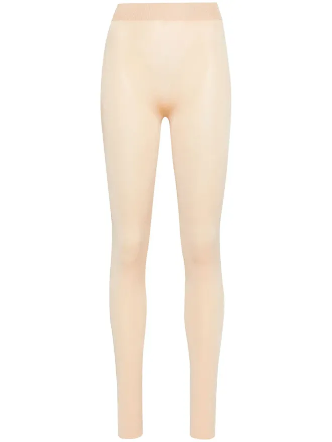 Fabiana Filippi Fabiana Filippi ハイウエストリブ編みニットレギンス - ニュートラルカラーの商品画像