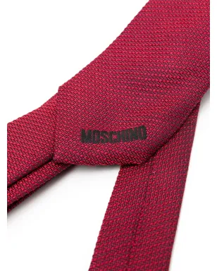 Moschino 刺繍入りシルクタイ - サムネイル2