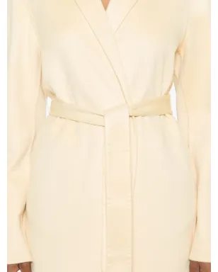 Fabiana Filippi ベルテッド カシミヤ ロングコート - イエロー - サムネイル5