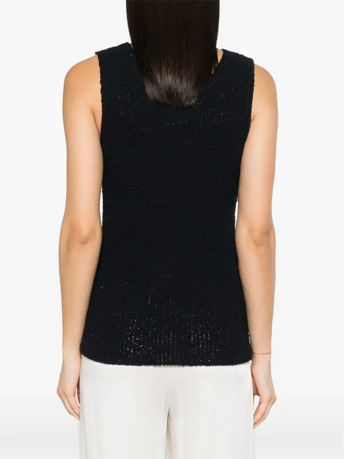 Fabiana Filippi V-neck ブークレ タンクトップ - 画像4