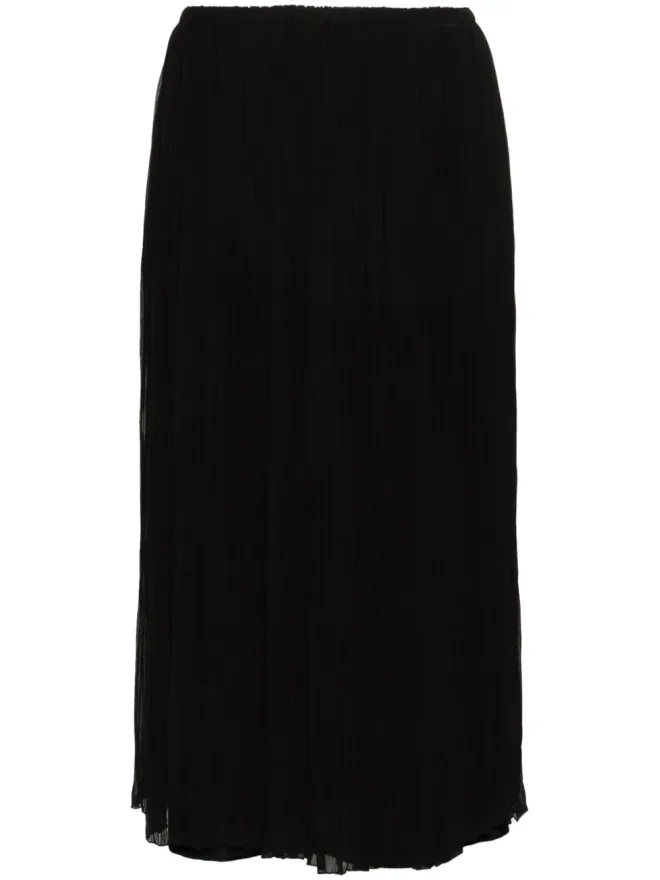 Fabiana Filippi Fabiana Filippi プリーツミディスカート - ブラックの商品画像