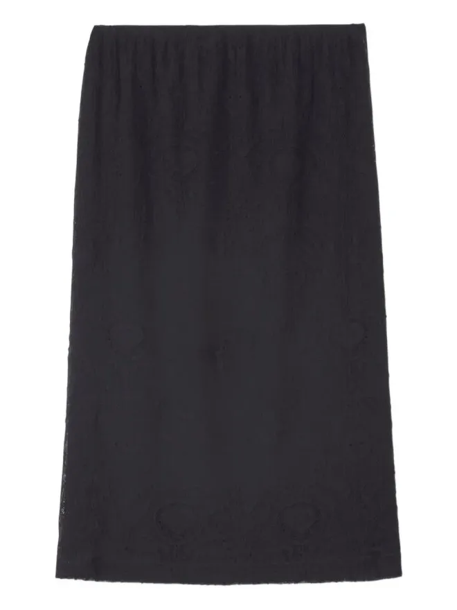 Fabiana Filippi Fabiana Filippi レース ミディ ペンシル スカート - ブラックの商品画像