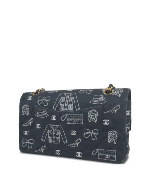 CHANEL ビンテージ 2002年製 ミディアム ダブルフラップ アイコン ショルダーバッグ - ブルー - サムネイル2