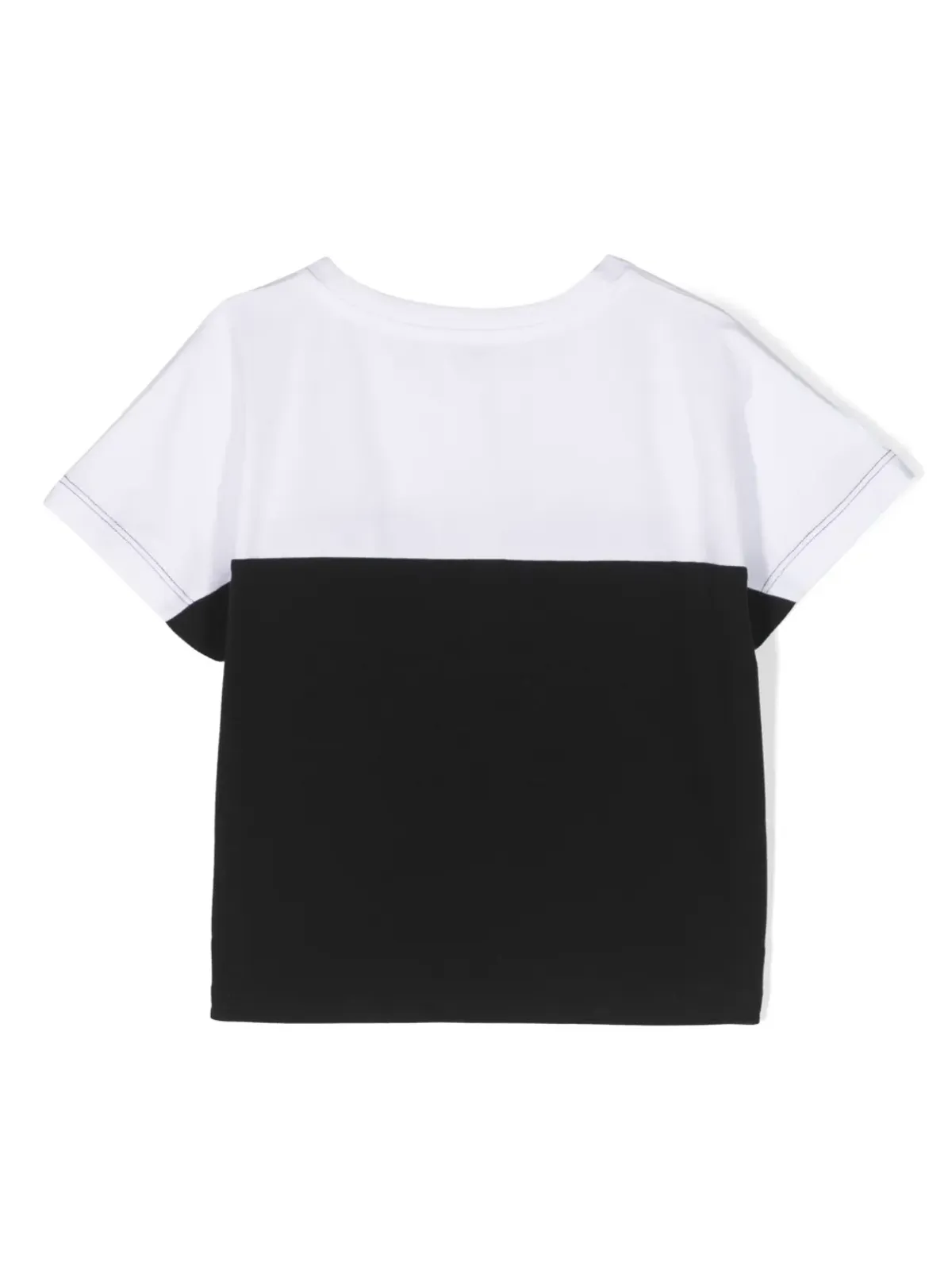 Dolce & Gabbana Kids ロゴ・アップリケ・パネルTシャツ - 画像2