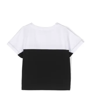 Dolce & Gabbana Kids ロゴ・アップリケ・パネルTシャツ - サムネイル2