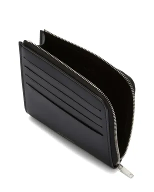 Jil Sander ロゴエンボス レザー カードスロット ウォレット - ブラック - サムネイル2