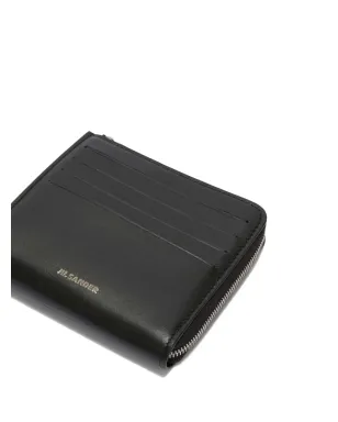 Jil Sander ロゴエンボス レザー カードスロット ウォレット - ブラック - サムネイル3