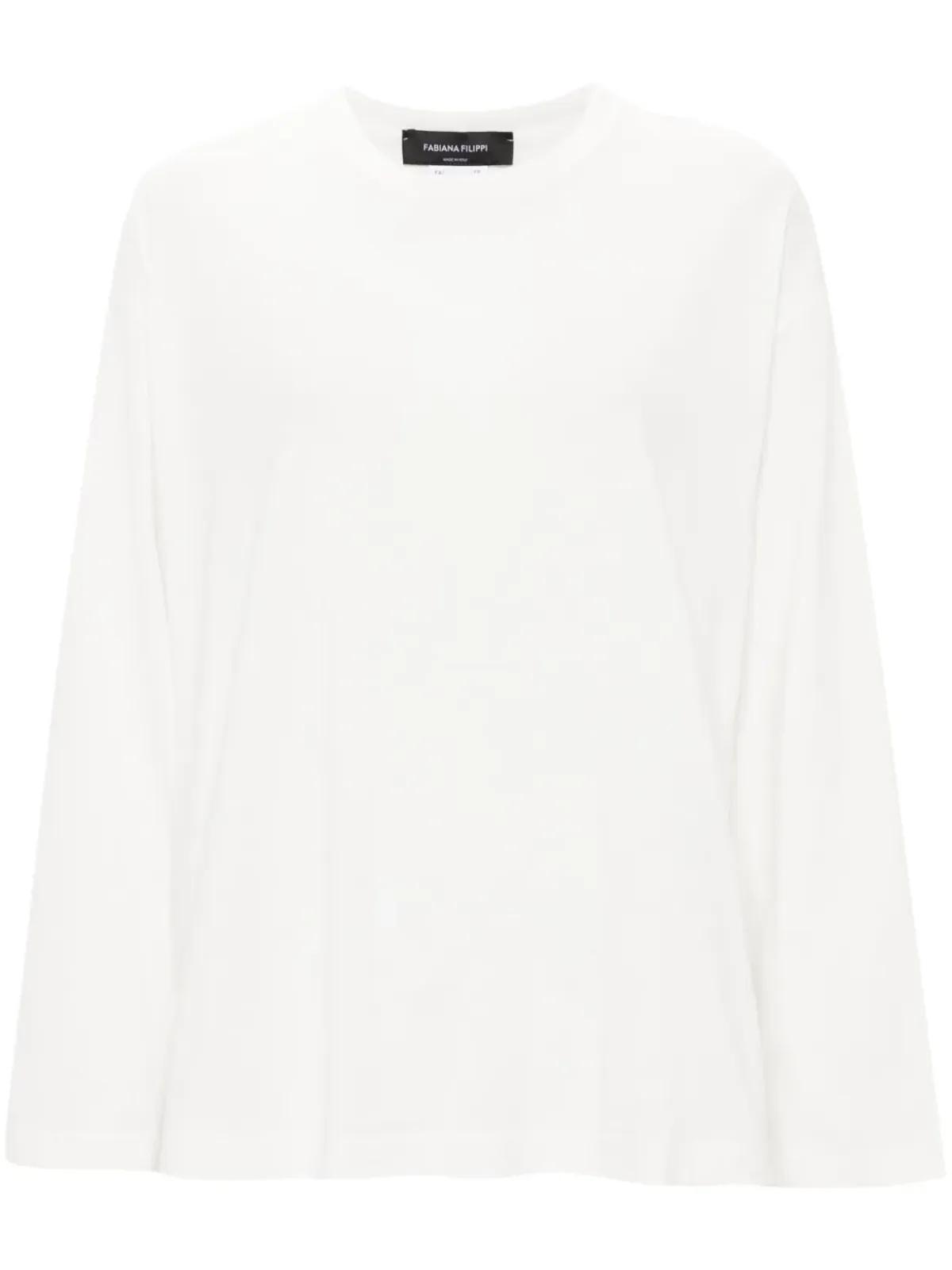 Fabiana Filippi パネルド・ロングスリーブ Tシャツ - 画像1