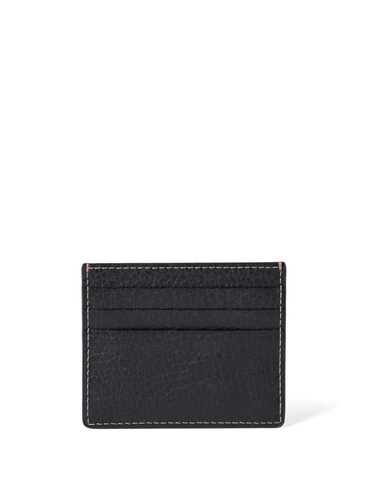 Brunello Cucinelli ロゴデボス加工レザー カードホルダー - ブラック - 画像2