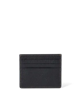 Brunello Cucinelli ロゴデボス加工レザー カードホルダー - ブラック - サムネイル2