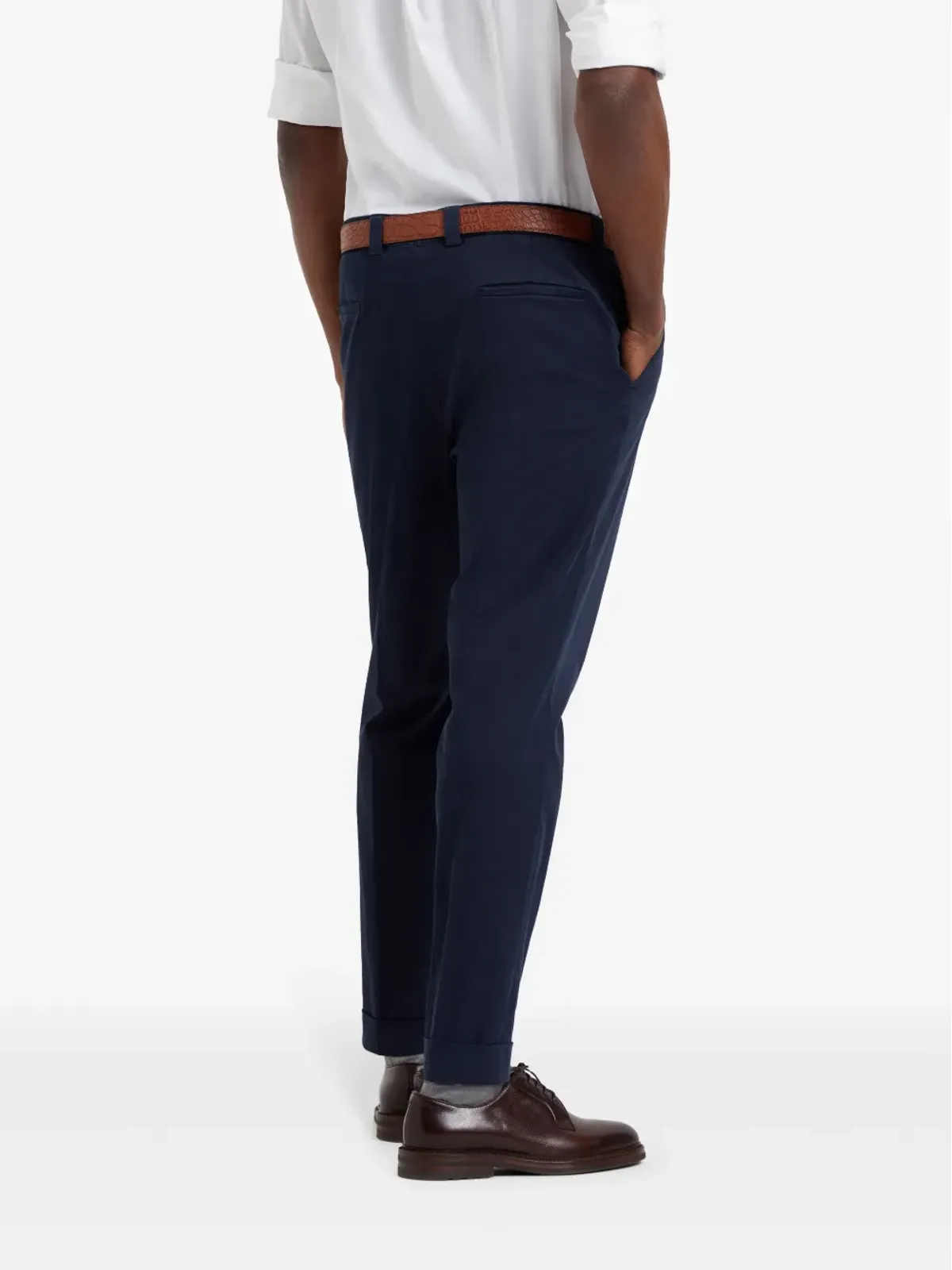 Brunello Cucinelli テーパードコットンパンツ - 画像4
