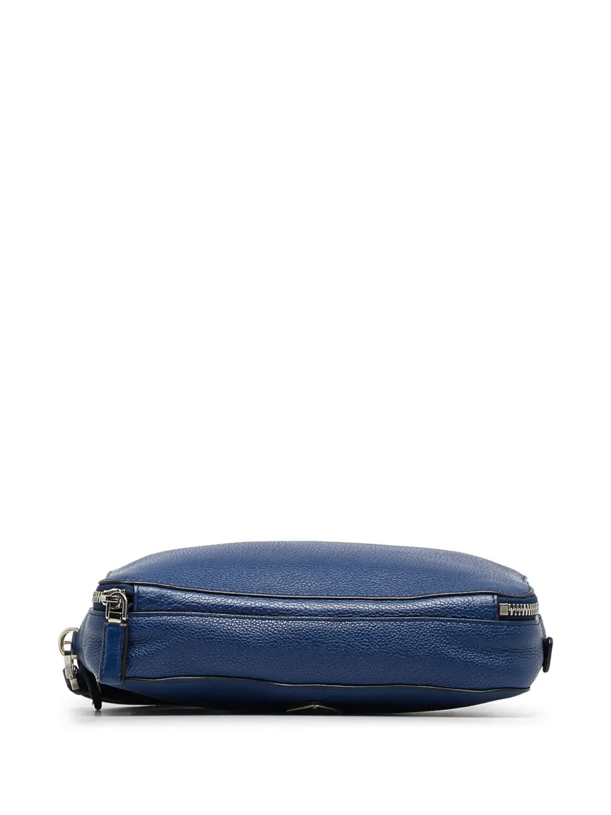 Prada ビンテージ 2010-2023 エナメル三角ロゴ クラッチ ブルー - 画像4