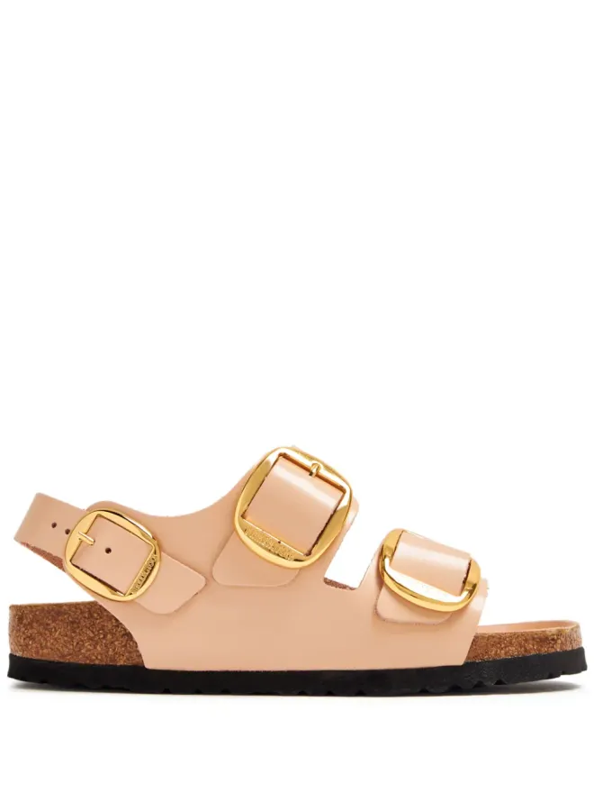 Birkenstock Birkenstock サイドバックル付きスリングバックレザーサンダルの商品画像