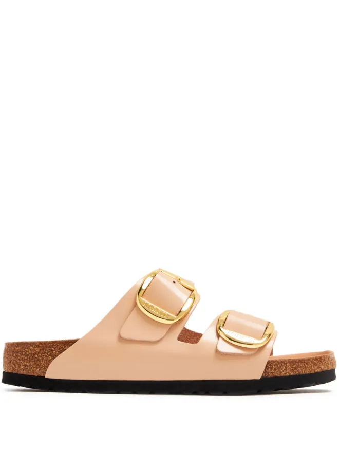 Birkenstock Birkenstock オープントゥ・スリップオン・バックル付きレザーサンダルの商品画像