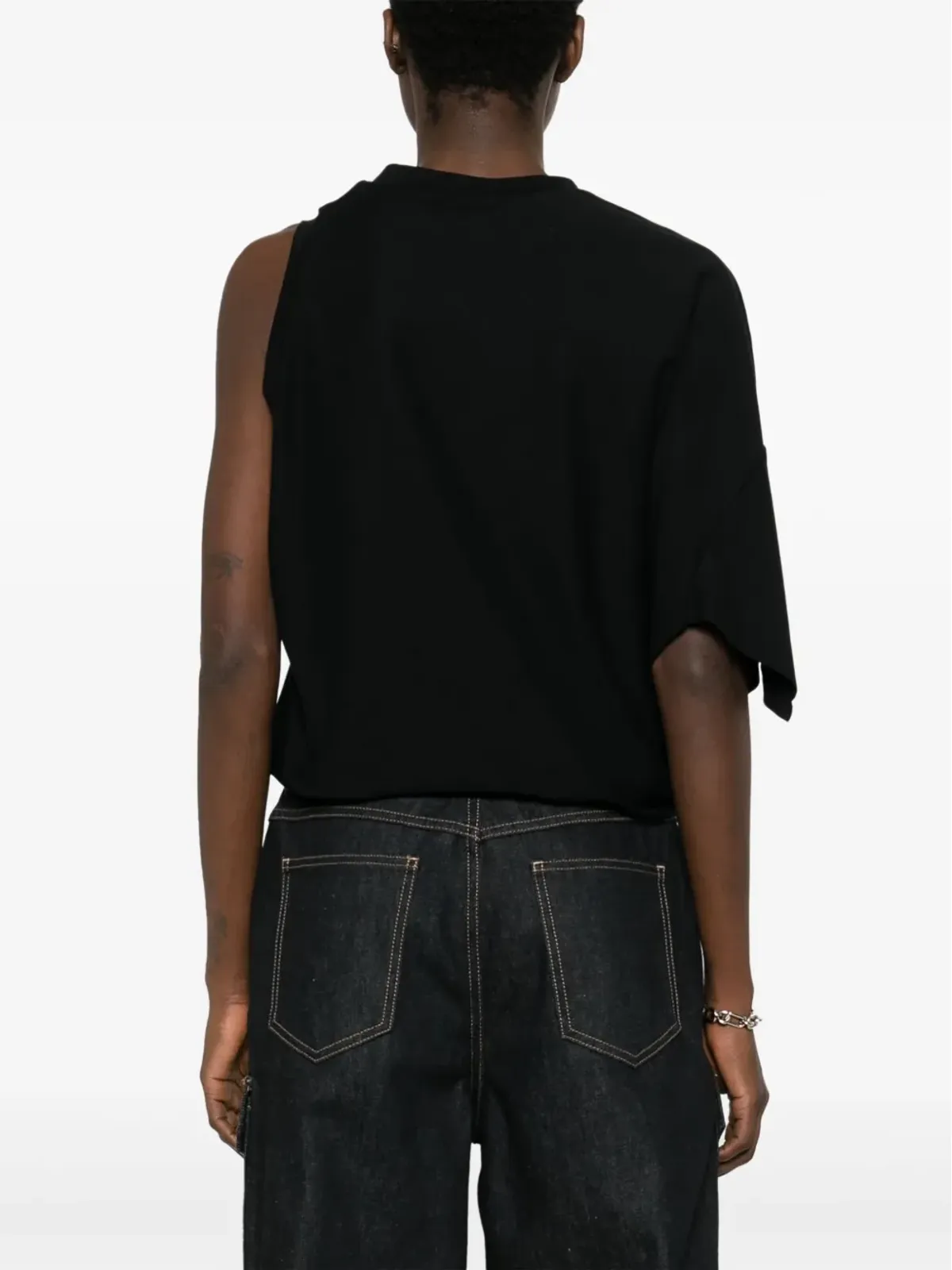 Stella McCartney アシンメトリック コットン トップ - 画像4