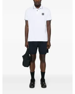 Stone Island ピケコットンポロシャツ ホワイト - サムネイル2