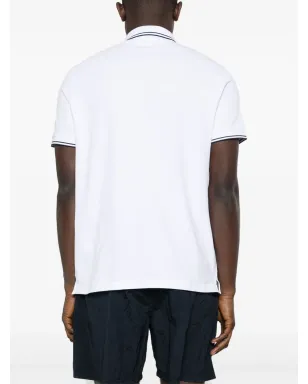 Stone Island ピケコットンポロシャツ ホワイト - サムネイル4