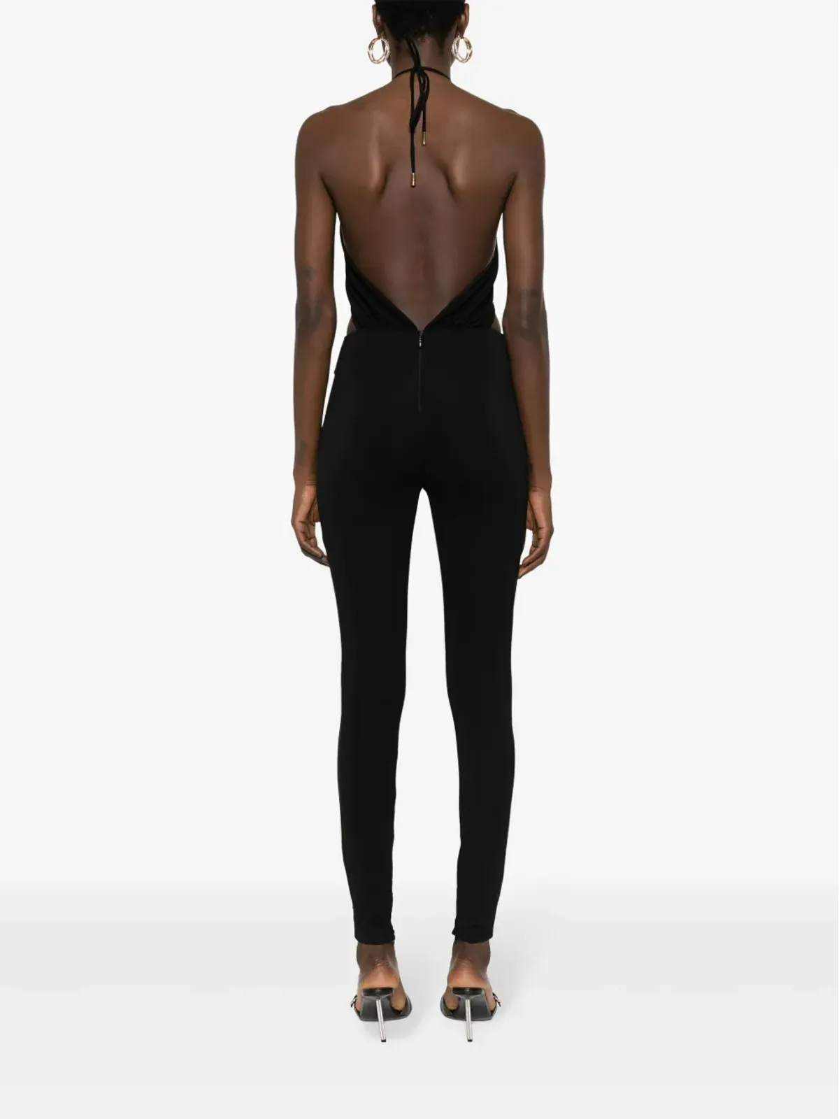 DSQUARED2 ハートディテール ホルターネック ジャンプスーツ - ブラック - 画像4