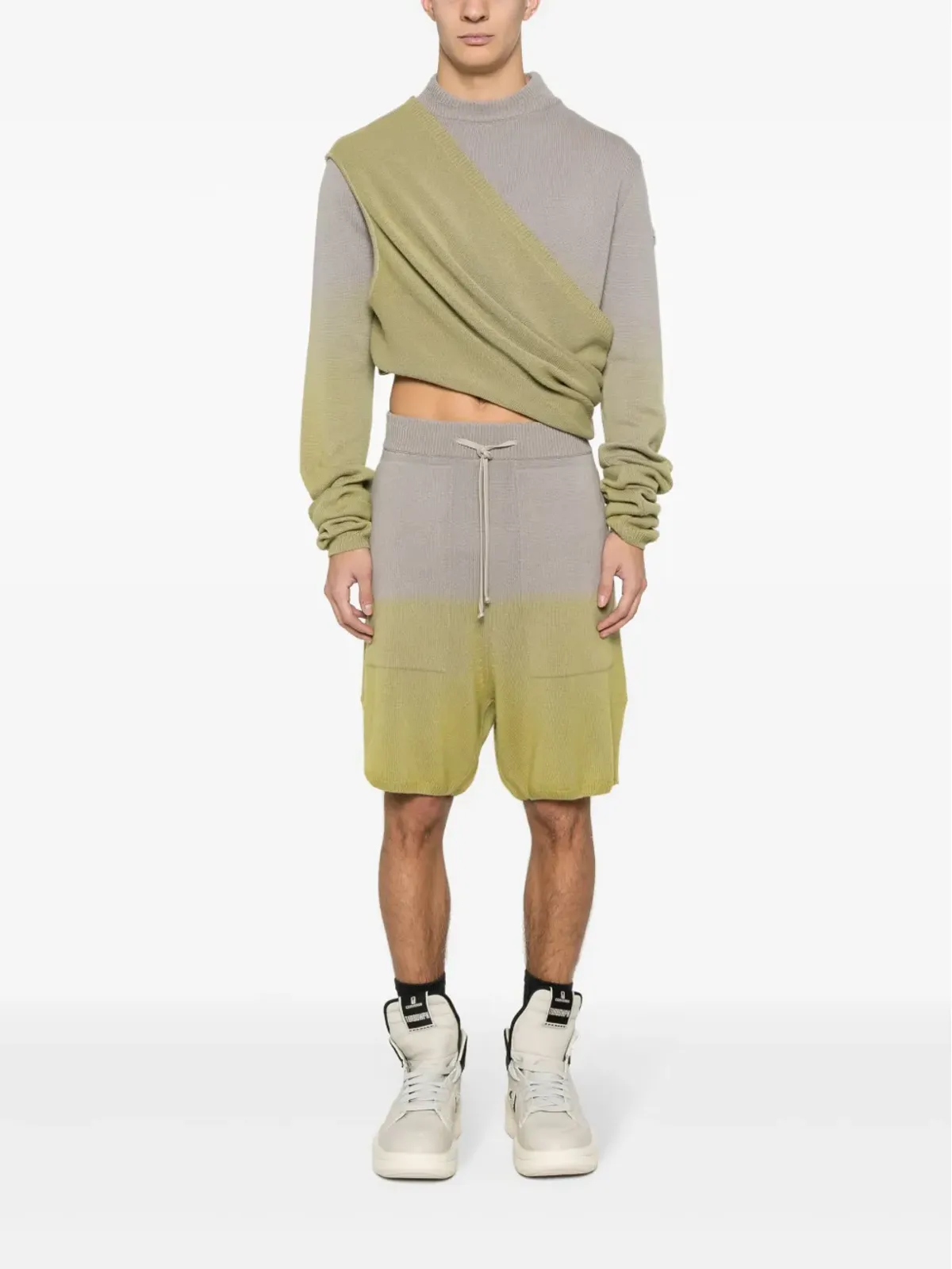 Moncler + Rick Owens グラデーションカシミアショーツ - Grey - 画像2
