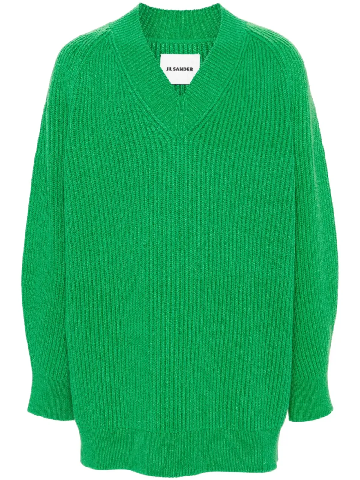Jil Sander リブ編みセーター - グリーン - 画像1