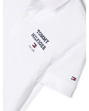 Tommy Hilfiger Junior 刺繍ロゴ入りピケ織ポロシャツ - サムネイル3