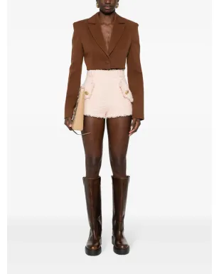 Balmain ツイード チェーンボタン ショートパンツ - ニュートラルカラー - サムネイル2