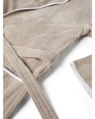Brunello Cucinelli ベルト付き コットン バスローブ - アルモンドベージュ系 - サムネイル2