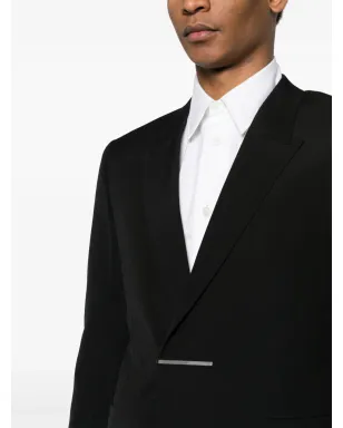 Givenchy ロゴプレート ウール ブレザー - ブラック - サムネイル5