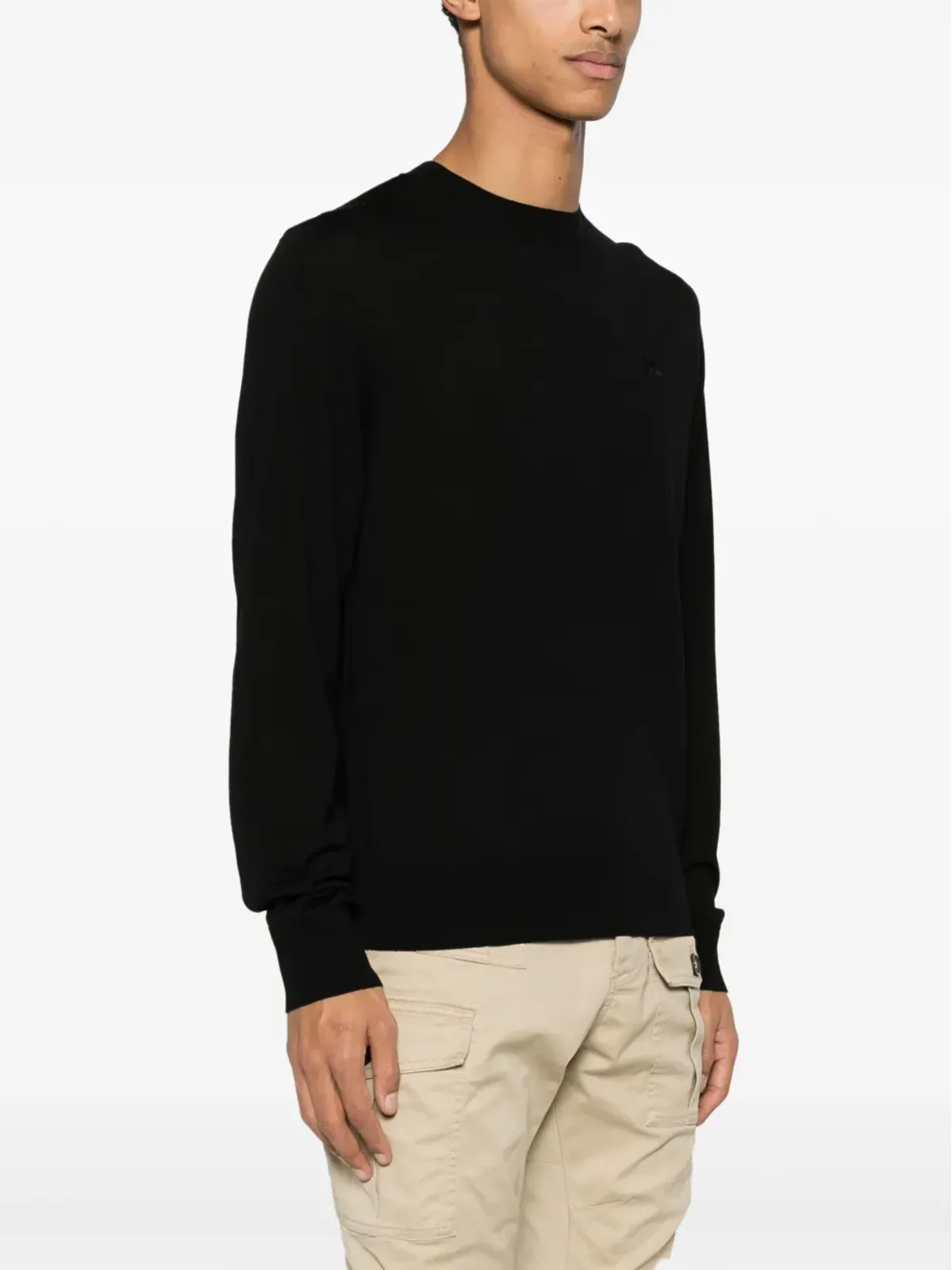 DSQUARED2 D2 バージンウール セーター - ブラック - 画像3