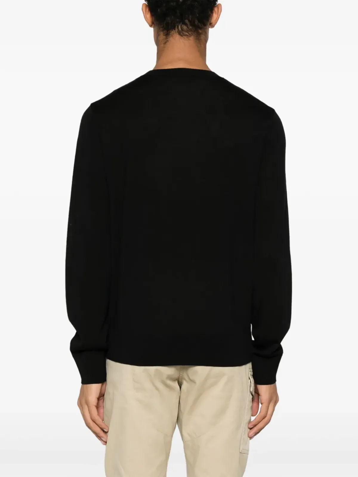 DSQUARED2 D2 バージンウール セーター - ブラック - 画像4