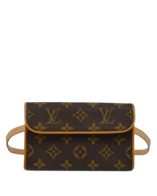 Louis Vuitton ビンテージ 2001 Pochette Florentine ベルトバッグ - ブラウン - サムネイル1