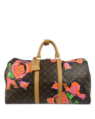 Louis Vuitton ビンテージ x Stephen Sprouse 2008 Keepall 50 トラベルバッグ - ブラウン - サムネイル1
