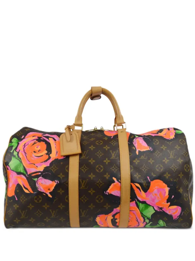 Louis Vuitton Pre-Owned Louis Vuitton ビンテージ x Stephen Sprouse 2008 Keepall 50 トラベルバッグ - ブラウンの商品画像