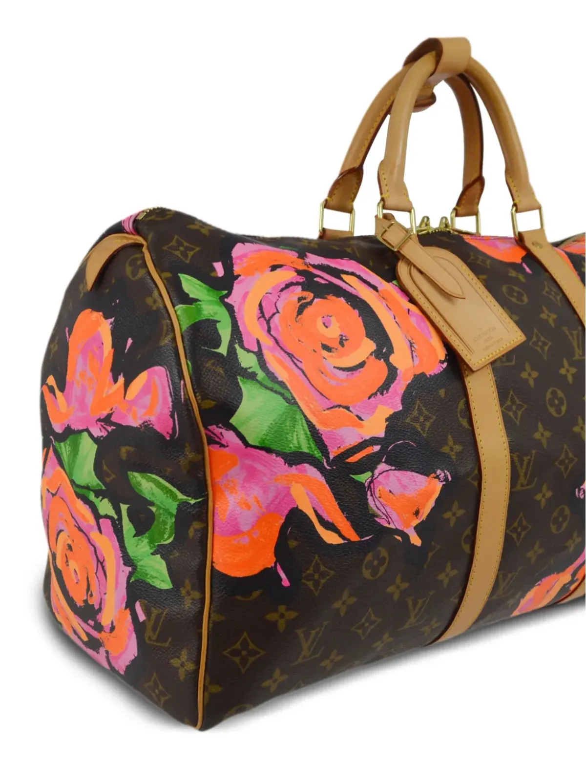 Louis Vuitton ビンテージ x Stephen Sprouse 2008 Keepall 50 トラベルバッグ - ブラウン - 画像3