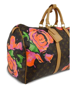 Louis Vuitton ビンテージ x Stephen Sprouse 2008 Keepall 50 トラベルバッグ - ブラウン - サムネイル3