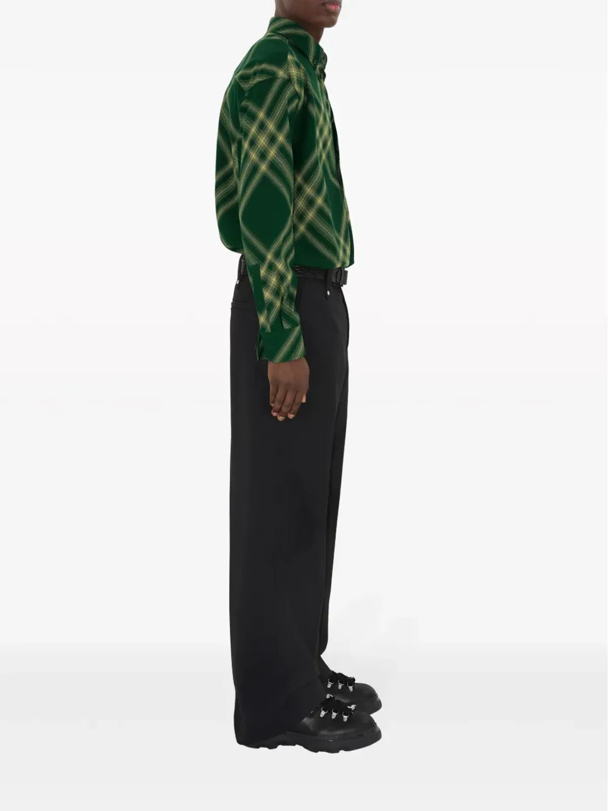 Burberry ミッドレングス ウールコート - グリーン - 画像3