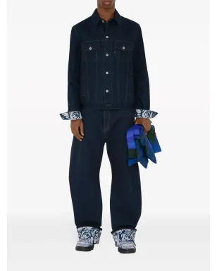 Burberry ロゴパッチ コットン ワイドレッグジーンズ - サムネイル2