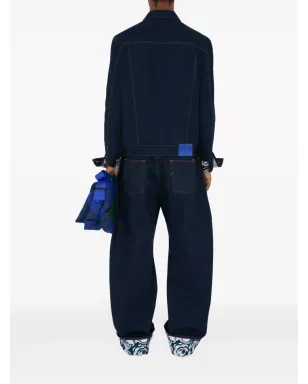 Burberry ロゴパッチ コットン ワイドレッグジーンズ - サムネイル4