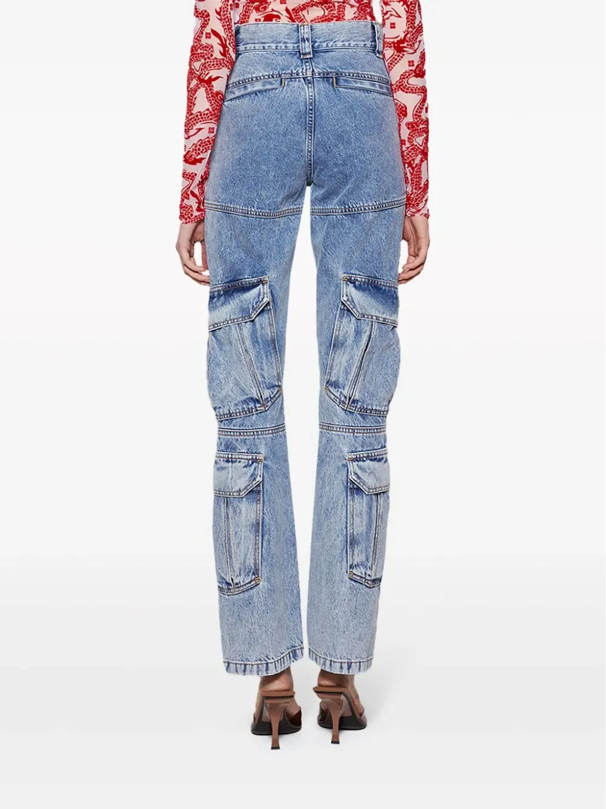 Givenchy ブーツカットカーゴジーンズ - 画像5