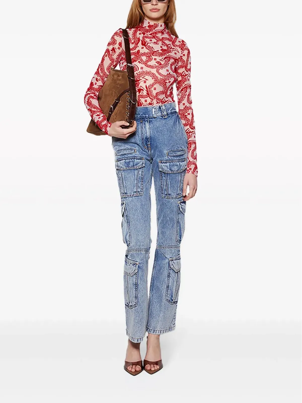 Givenchy ブーツカットカーゴジーンズ - 画像2