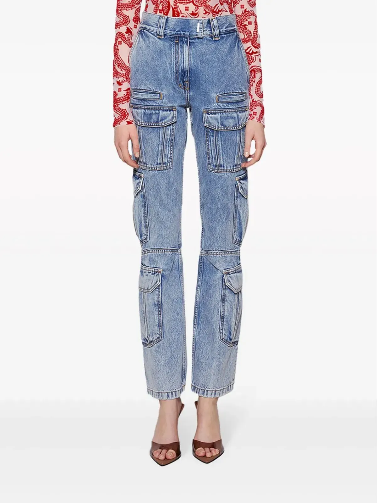 Givenchy ブーツカットカーゴジーンズ - 画像3
