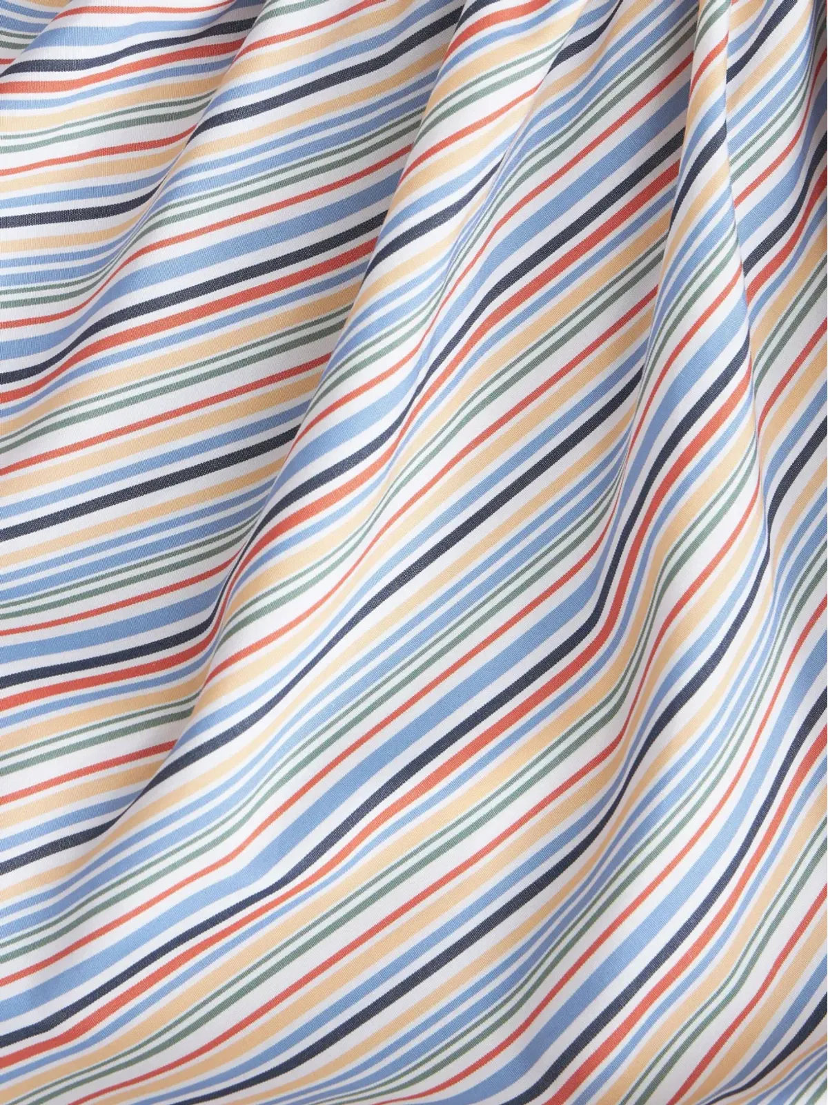 ETRO ストライプ ギャザード コットン ブラウス - ブルー - 画像5