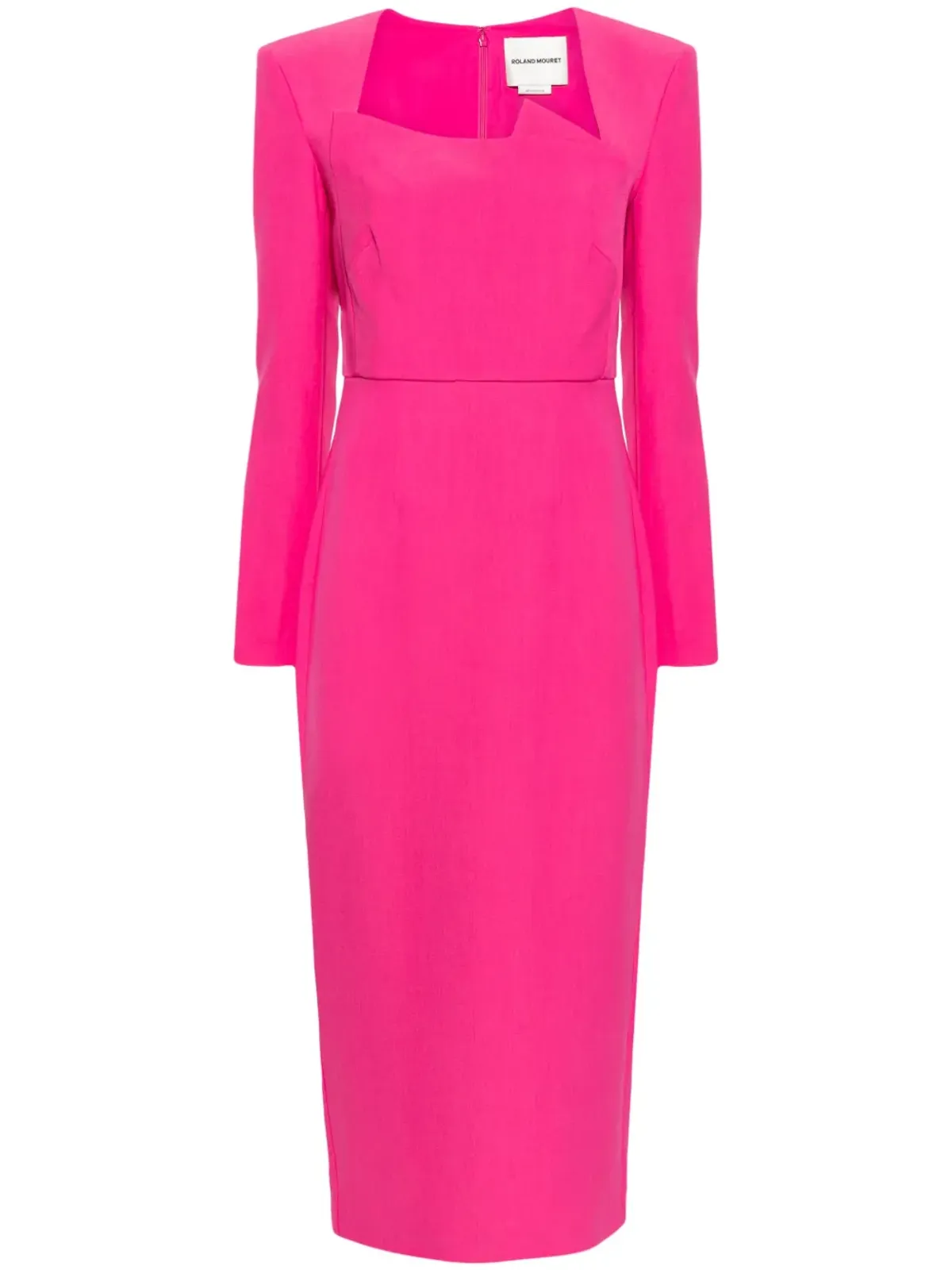 Roland Mouret 長袖クレープミディドレス - Pink - 画像1