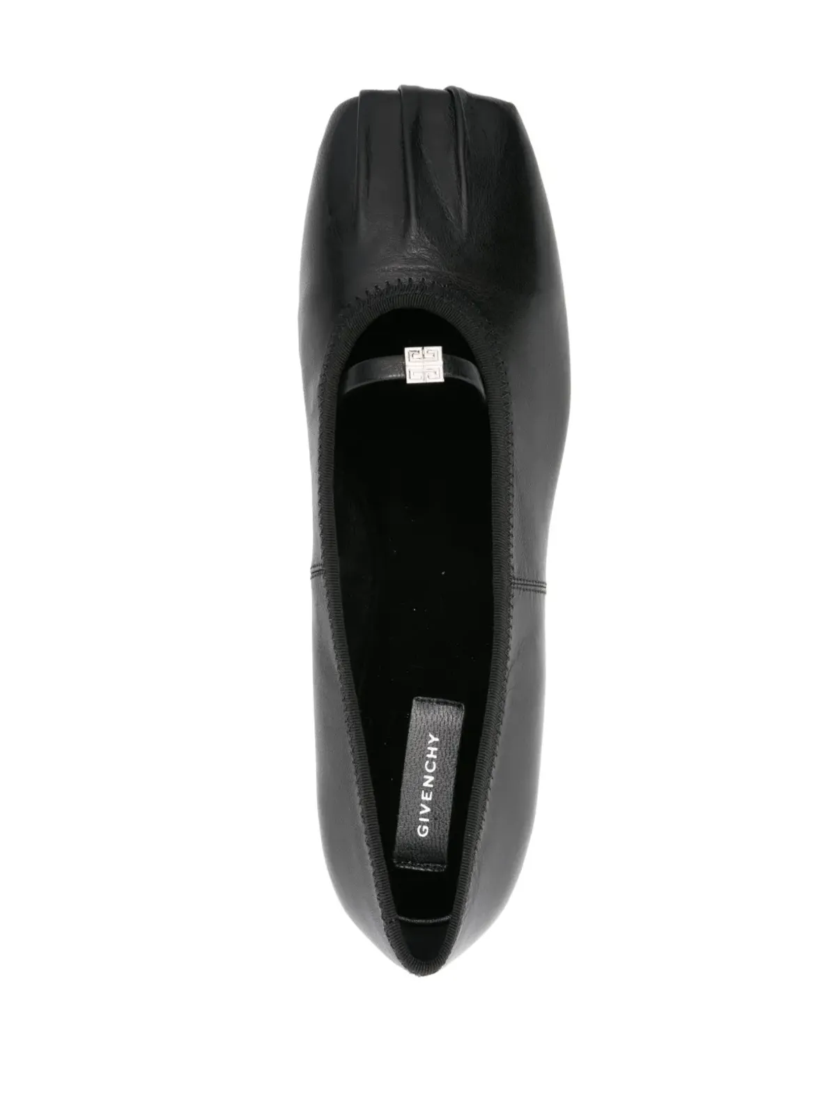 Givenchy バレエシューズ 4Gプレート付きプリーツ - 画像4